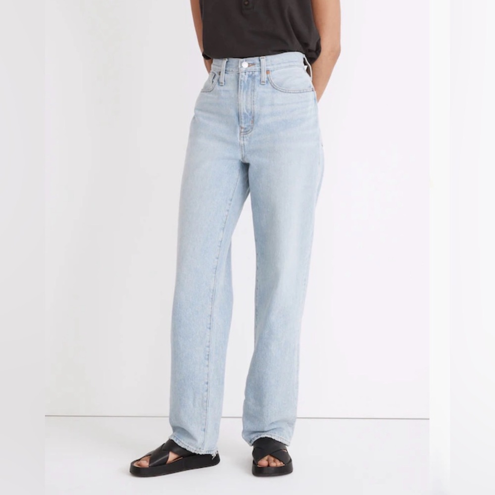 Madewell Baggy Straight Jeans in Berteau Wash 28